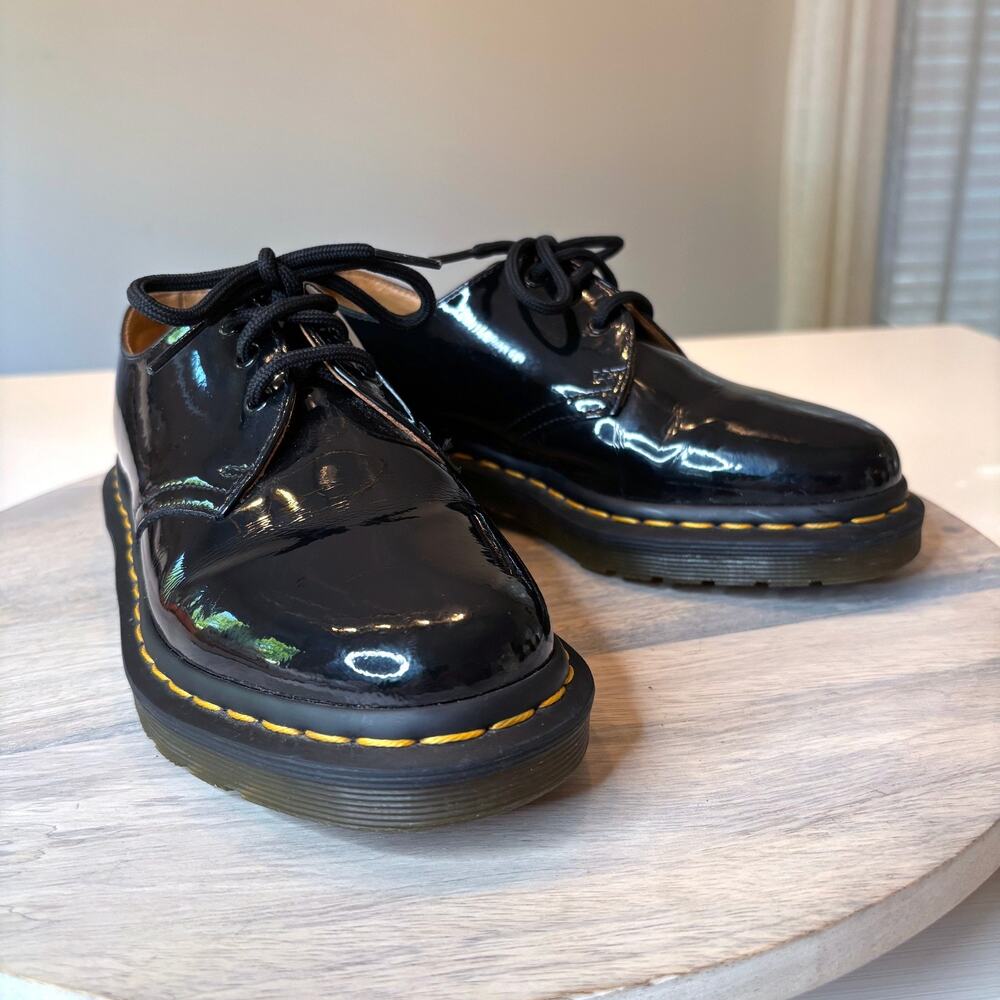 Dr Martens 1461 Black Patent Leather Oxford Shoes AirWair Women's EU 37 US 6